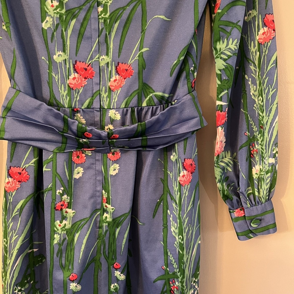 Vintage 60's Posh by Jay Anderson Women's US Sz 2 ES Multicolor Floral Mod Retro - Picture 3 of 8